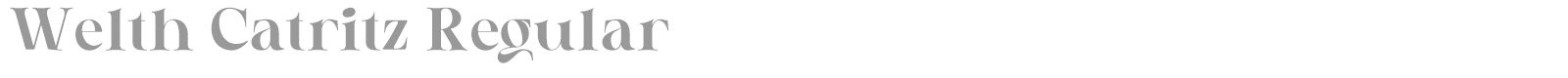 Welth Catritz font preview